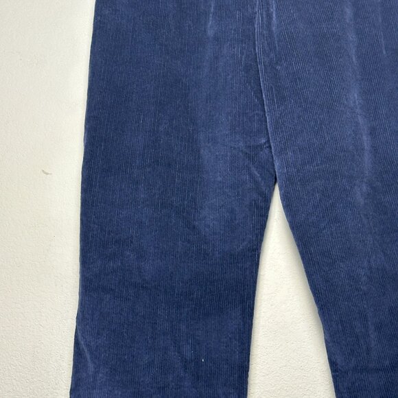 Tommy Hilfiger Chino Pant Men 40x30 Navy Blue Corduroy Big Tall Wide Leg Fit - Picture 10 of 11